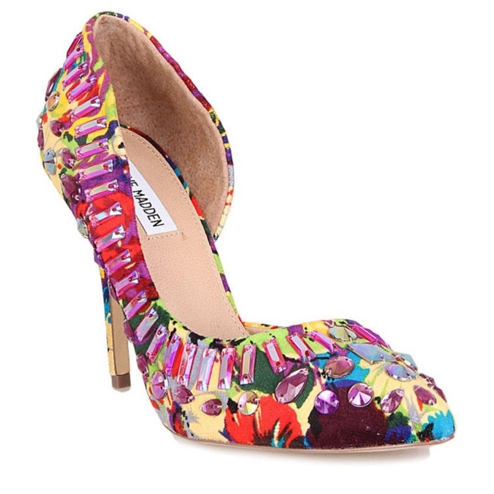 Steve Madden Colorful Embellished Heels